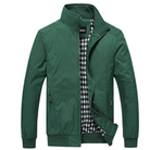 Summer Jacket - Men's Windproof Zip-Up Harrington Jacket-Chaps of London-Green-M-Chaps of London