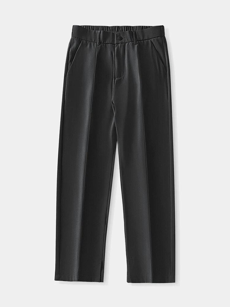 Summer Pants - Men's Lightweight Elastic Waist Straight Leg Slack Pants-Chaps of London-Chaps of London
