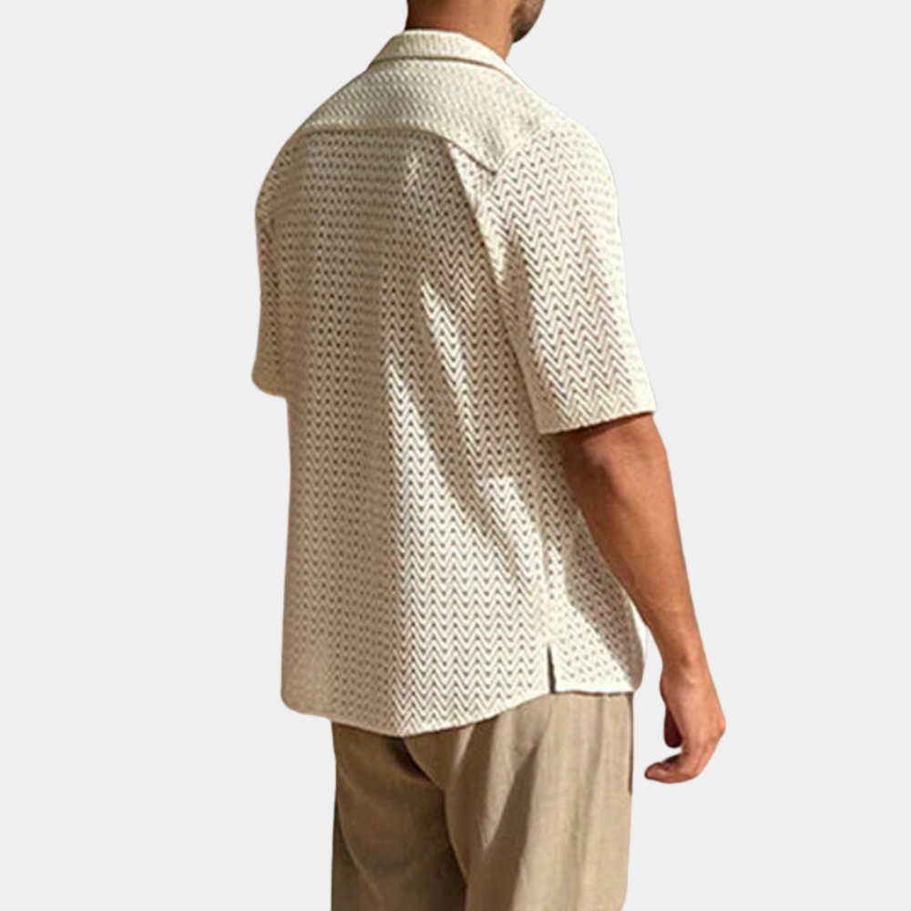 Summer Shirt | Collared | Button-Up | Short Sleeve Shirt | Men's Shirt-Chaps of London-Chaps of London