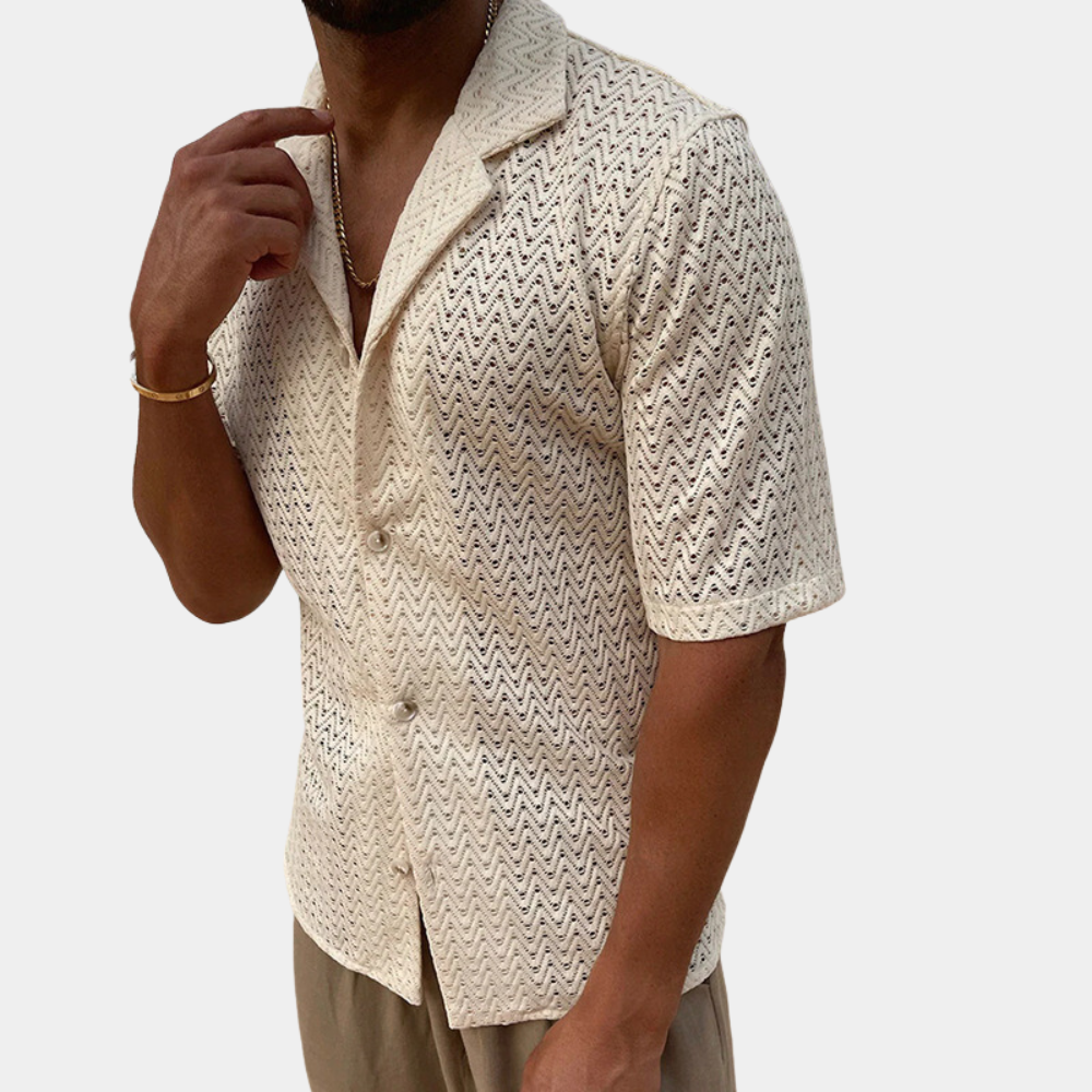 Summer Shirt | Collared | Button-Up | Short Sleeve Shirt | Men's Shirt-Chaps of London-Chaps of London