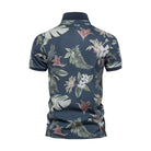 Summer Shirt - Men's Short Sleeve Printed Collared Polo T-Shirt-Fashion Men Polo Floral Summer-Chaps of London-Chaps of London