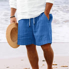 Summer Shorts | Loose Fit | Lightweight | Casual Shorts | Men's Shorts-Shorts-Chaps of London-Blue-XS-Chaps of London