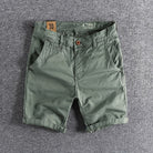 Summer Shorts - Men's Comfortable Stretch Denim Shorts-Chaps of London-Green-S-Chaps of London