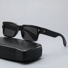 Sunglasses - Men's Stylish Square UV Protection Shades-Men's Accessories-Chaps of London-Black-Chaps of London