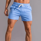 Sweat Shorts - Drawstring - Elastic Waist - Jogger Shorts - Men's Shorts-Men Shorts-Chaps of London-Blue-S-Chaps of London