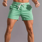 Sweat Shorts - Drawstring - Elastic Waist - Jogger Shorts - Men's Shorts-Men Shorts-Chaps of London-Green-S-Chaps of London
