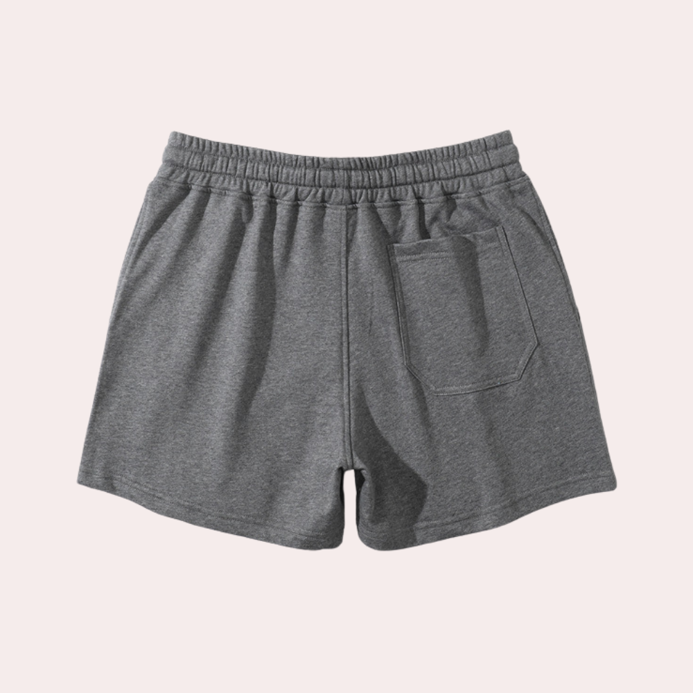Sweat Shorts - Men's Sporty Elastic Waist Leisure Shorts-Men Summer Shorts-Chaps of London-Chaps of London