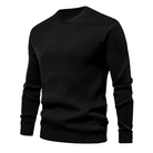 Sweater - Men's Crew Neck Long Sleeve Shirt-Chaps of London-Black-M-Chaps of London