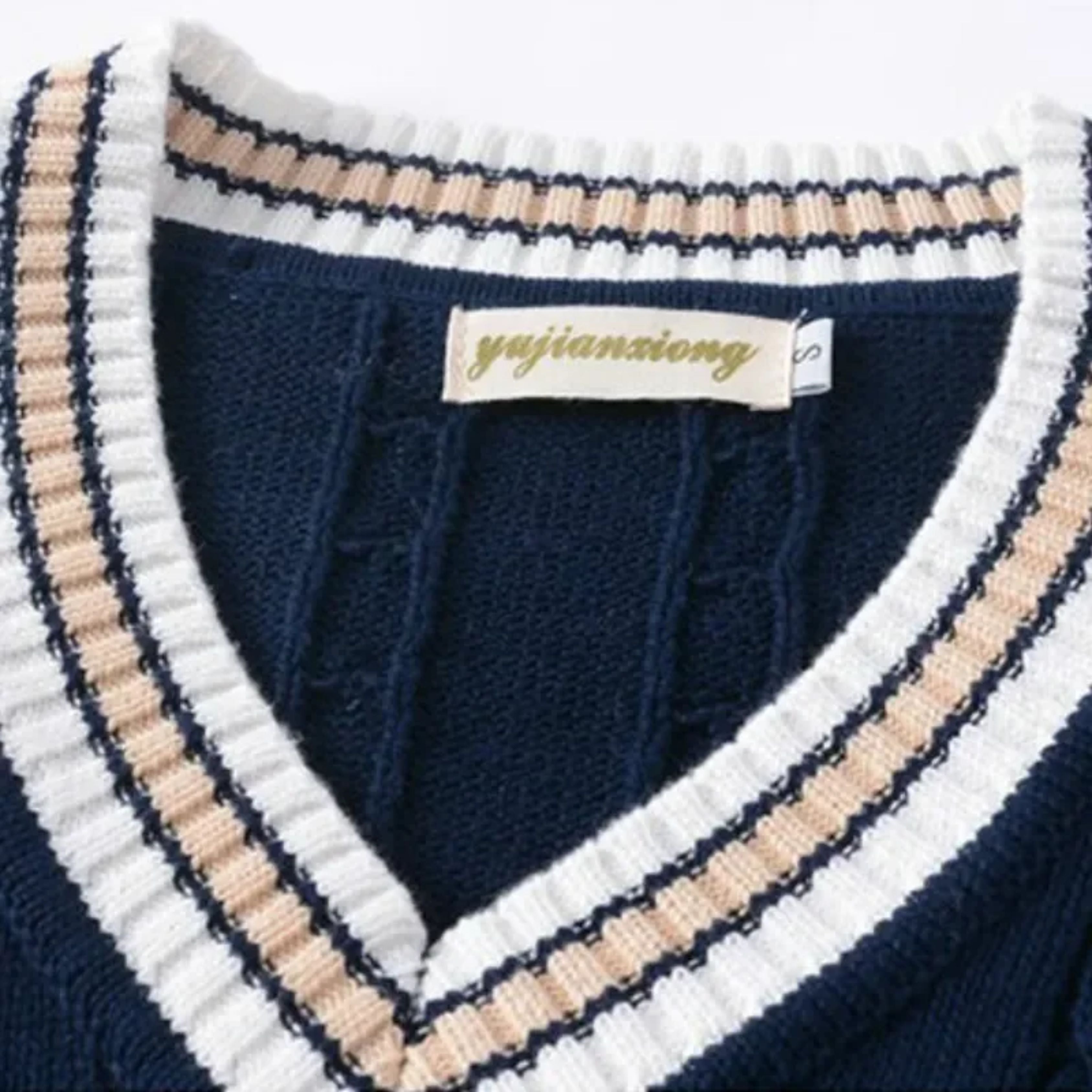 Sweater Vest - Men's Sleeveless V-Neck Pullover Knitted Vest-Vest-Chaps of London-Chaps of London