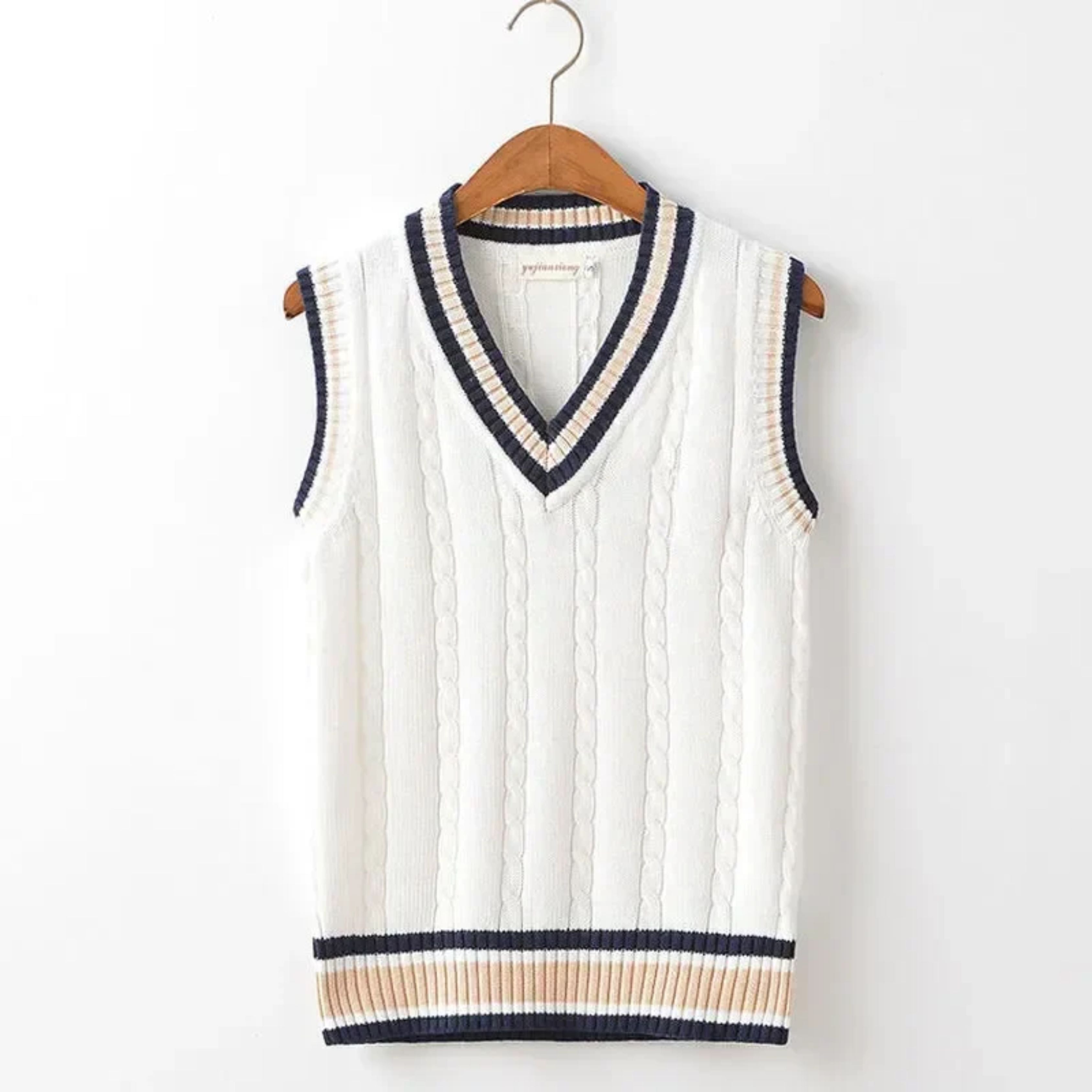 Sweater Vest - Men's Sleeveless V-Neck Pullover Knitted Vest-Vest-Chaps of London-Chaps of London