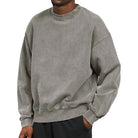 Sweatshirt - Men's Plain Comfy Round Neck Pullover-Fashion Men Sweatshirt Fall-Chaps of London-Chaps of London
