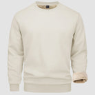 Sweatshirt - Warm - Crew Neck - Winter Pullover - Fleece Lined Sweatshirts for Men-Sweater-Chaps Herrenmode-Beige-S-Chaps of London