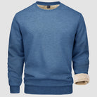 Sweatshirt - Warm - Crew Neck - Winter Pullover - Fleece Lined Sweatshirts for Men-Sweater-Chaps Herrenmode-Gray Blue-S-Chaps of London