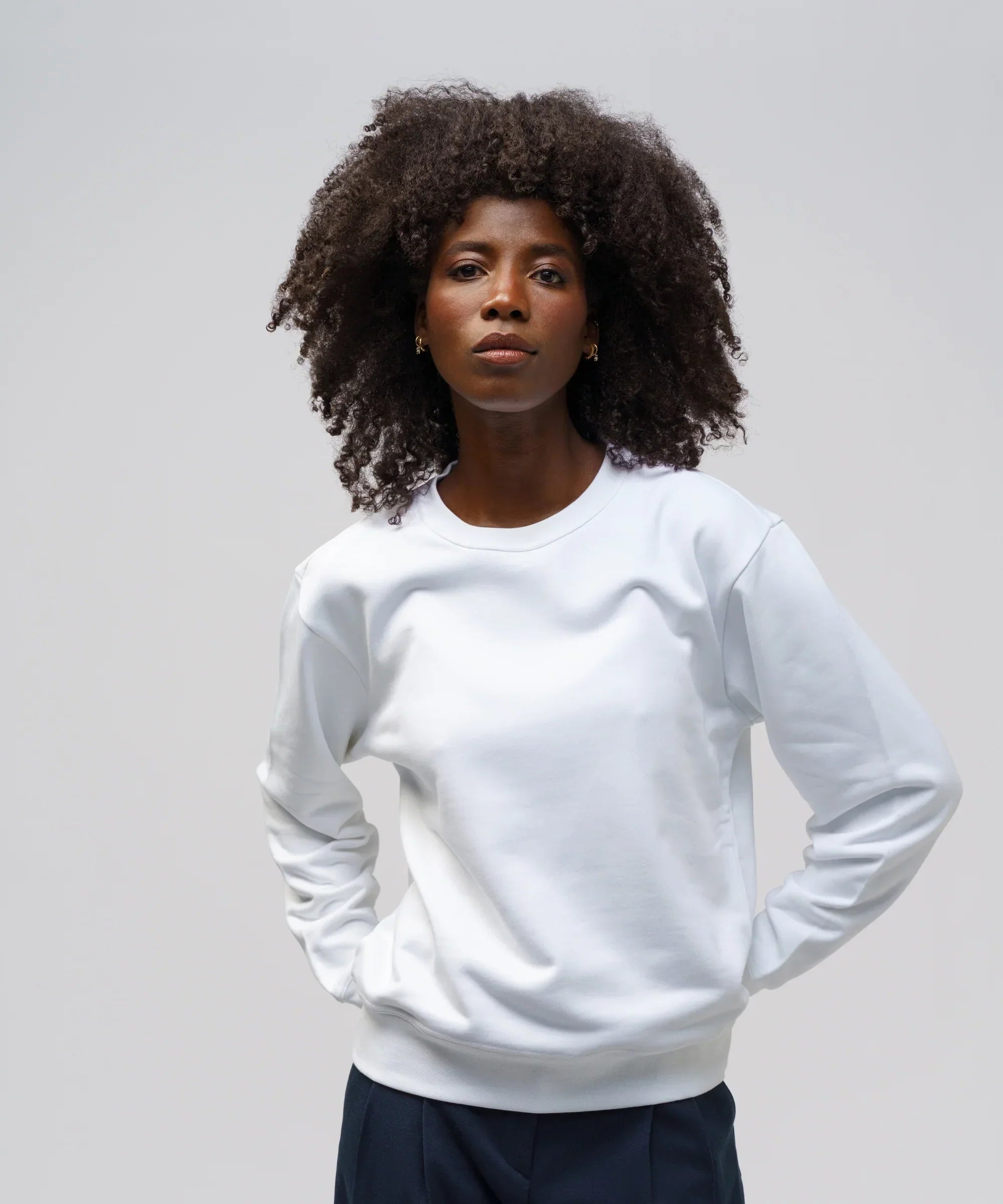 Sweatshirt | White | Crew Neck | Pullover Sweatshirt | Unisex Sweatshirt-Chaps of London-Chaps of London