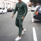 Sweatshirt and Jogger Set | Casual | Tracksuit | Two-Piece Set | Men's Clothing-Southern Taylor-Green-S-Chaps of London
