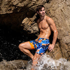 Swim Shorts - Double Layer - Elastic Waist - Board Shorts - Men's Swimwear-Men's swimwear-Chaps of London-Chaps of London