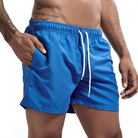 Swim Shorts - Men's Elastic Waist Quick Dry Beach Swim Trunks-Korte Broeken_M-Chaps of London-Blue-XS-Chaps of London
