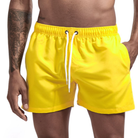 Swim Shorts - Men's Elastic Waist Quick Dry Beach Swim Trunks-Korte Broeken_M-Chaps of London-Yellow-XS-Chaps of London