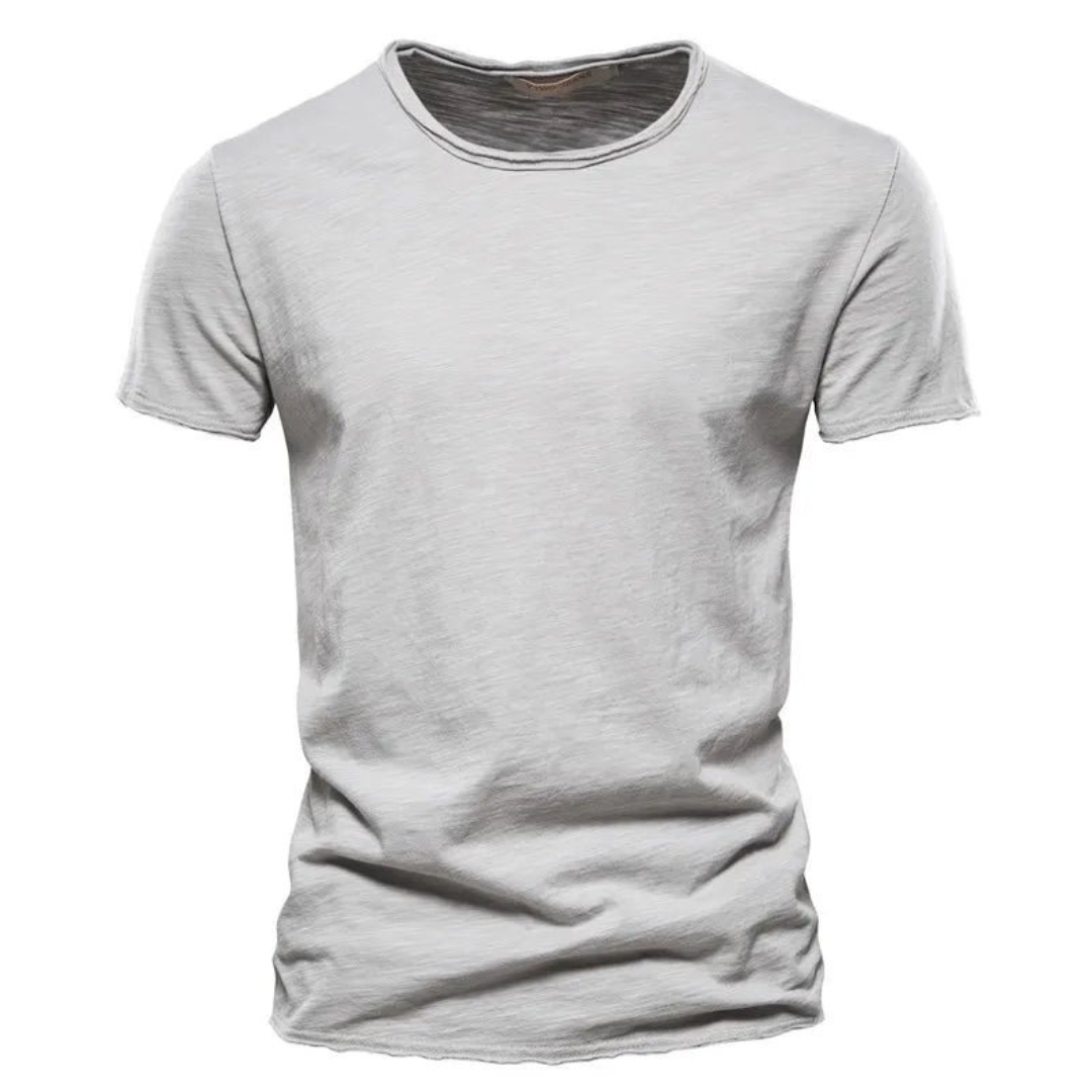 T-Shirt | Casual | Short Sleeve | Crew Neck T-Shirt | Men's Shirts-Chaps of London-Gray-S-Chaps of London