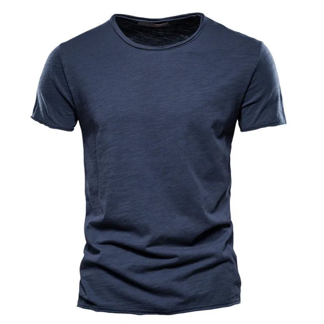 T-Shirt | Casual | Short Sleeve | Crew Neck T-Shirt | Men's Shirts-Chaps of London-Navy Blue-S-Chaps of London