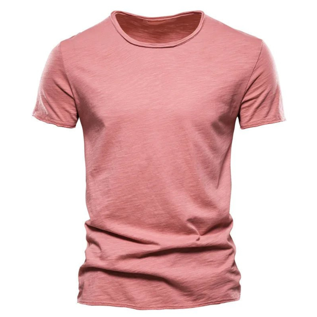 T-Shirt | Casual | Short Sleeve | Crew Neck T-Shirt | Men's Shirts-Chaps of London-Pink-S-Chaps of London