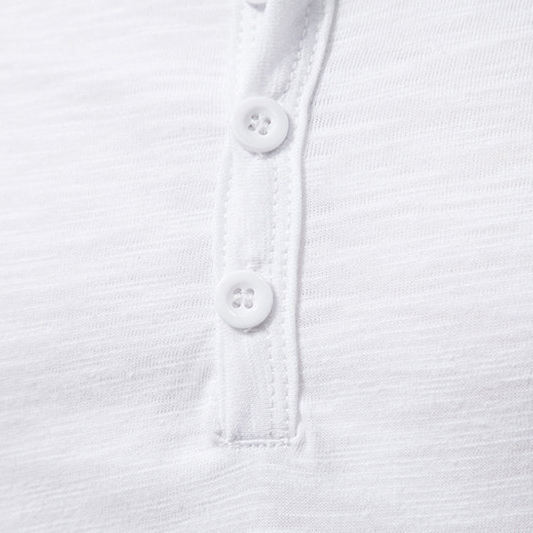 T-Shirt | Lightweight | Button Neck | Summer Shirt | Men's Clothing-Chaps of London-Chaps of London