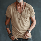 T-Shirt - Lightweight - Regular Fit - V-Neck T-Shirt - Men's Shirts-Men's Shirt-Chaps of London-Chaps of London