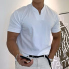T-Shirt - Men's Breathable Short Sleeve Regular Fit T-Shirt-T-Shirts-Chaps of London-White-M-Chaps of London