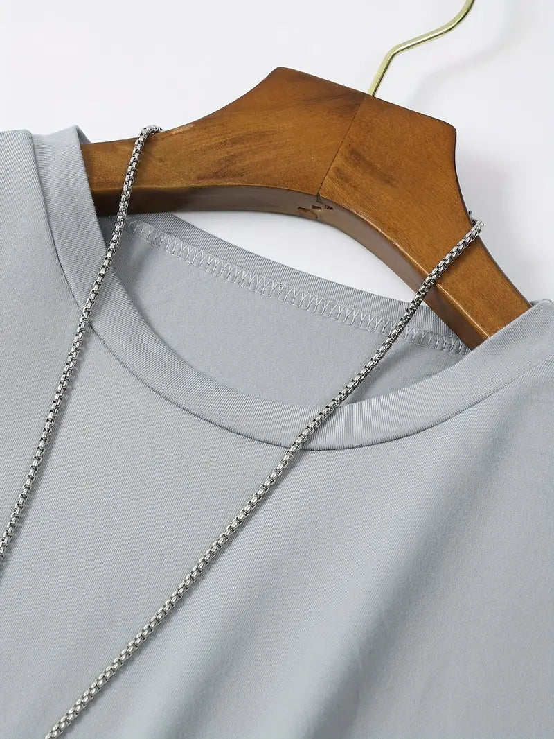 T-Shirt - Plain - Crew Neck - Basic T-Shirt - Men's Clothing-T-shirts-Chaps of London-Chaps of London