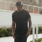 T-Shirt | Short Sleeve | Crew Neck | Slim Fit T-Shirts | Men's T-Shirts-Casual Shirts-Chaps of London-Black-3XL-Chaps of London