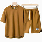 T-Shirt and Shorts Set - Casual - Sweat Shorts - Two-piece Set - Men's Clothing-Outfit Set for Men-Chaps of London-Chaps of London