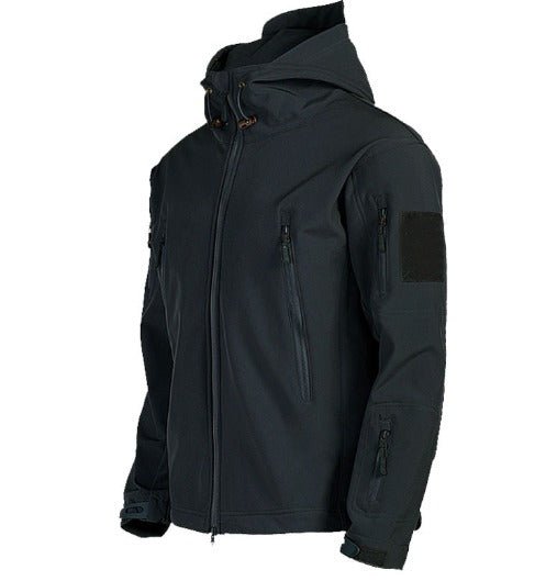 Tactical Jacket - Hooded - Waterproof - Outdoor Jacket - Men's Windbreaker Jacket-Leichte Jacken-Chaps of London-Black-S-Chaps of London