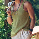 Tank Top - Men's Casual Loose Fit Sleeveless Knit Tank Top-Chaps of London-Chaps of London