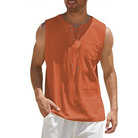 Tank Top - Men's Loose Fit Sleeveless Top for Summer-Fashion Men Others All-year-Chaps of London-Brick Red-S-Chaps of London