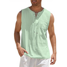 Tank Top - Men's Loose Fit Sleeveless Top for Summer-Fashion Men Others All-year-Chaps of London-Light Green-S-Chaps of London