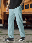 Track Pants | Drawstring | Leisure | Straight Leg Pants | Men's Trousers-Broek man-Chaps of London-Light Blue-S-Chaps of London