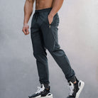 Track Pants - Drawstring - Lightweight - Joggers - Men's Activewear-Training Pants-Chaps of London-Gray-S-Chaps of London