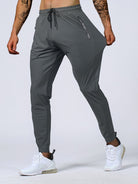 Track Pants - Drawstring - Skinny - Joggers - Gym Pants Men-Men's Jogging Pants-Chaps Herrenmode-Gray-XS-Chaps of London