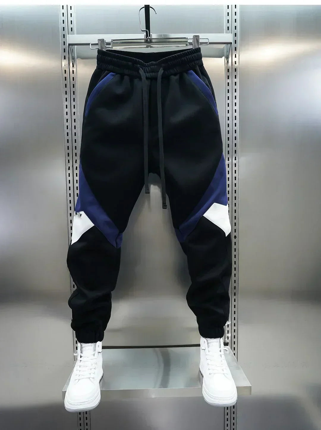 Track Pants | Elastic Waist | Sport | Cuffed Pants | Joggers for Men-Men’s Track Pants-Chaps of London-Blue-S-Chaps of London