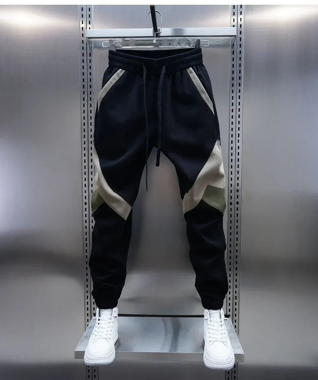 Track Pants | Elastic Waist | Sport | Cuffed Pants | Joggers for Men-Men’s Track Pants-Chaps of London-Green-S-Chaps of London