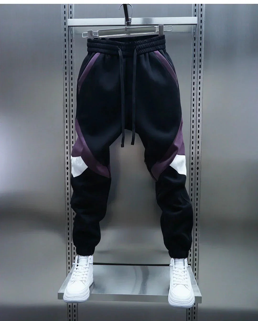 Track Pants | Elastic Waist | Sport | Cuffed Pants | Joggers for Men-Men’s Track Pants-Chaps of London-Purple-S-Chaps of London