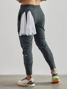 Track Pants - Men's Elastic Waist Stretchy Activewear Joggers-Broeken-Chaps of London-Dark Gray-S-Chaps of London