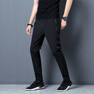 Track Pants - Men's Quick-Dry Skinny Stretch Track Pants-Chaps of London-Black-M-Chaps of London