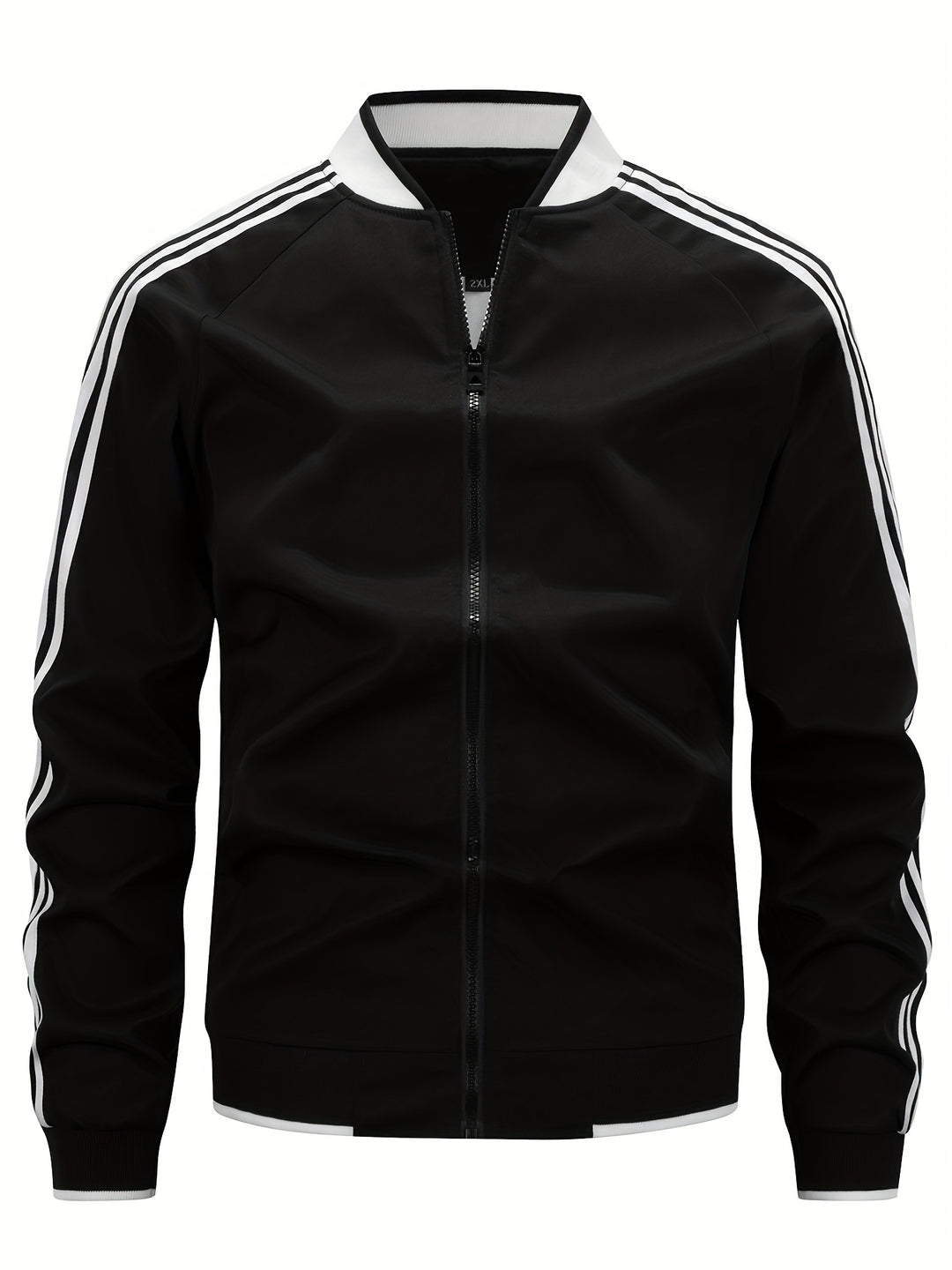 Tracksuit Jacket - Men's Zip-Up Striped Sport Jacket-Men’s Tracksuit Jacket-Chaps of London-Chaps of London