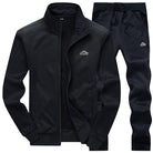 Tracksuit | Slim Fit | Zip-Up | Men's Tracksuit | Men's Sportswear Sets-Tracksuit-Chaps of London-Black-L-Chaps of London