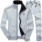 Tracksuit | Slim Fit | Zip-Up | Men's Tracksuit | Men's Sportswear Sets-Tracksuit-Chaps of London-Gray-L-Chaps of London