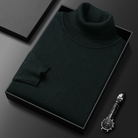 Turtleneck - High Neck - Stylish - Knitted Sweater - Men's Knitwear-Clothing & Accessories-Chaps of London-Dark Blue-M-Chaps of London