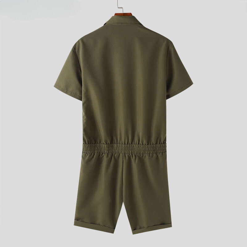Two-Piece Set | Button-Up | Short Sleeve | Shirt and Shorts Set | Men's Clothes-Outfit Set for Men-Chaps of London-Chaps of London