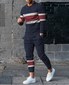 Two-Piece Set | Long Sleeve | Drawstring | Co-Ord Set | Men's Jogging Suit Sets-Chaps of London-XS-Chaps of London