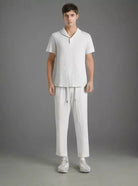 Two-Piece Set - Men's Short Sleeve Shirt and Pants Set for Summer-Chaps of London-Chaps of London